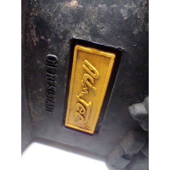 Vintage 1964 Black Leather Men’s Size 11" 11.5" Num Tec Soles Removeable Flap - Picture 8 of 10